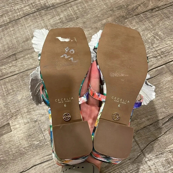 NWOB!! Cecelia New York - Happy Sandal - Multi Color Heel - Size 6 - Picture 6 of 8